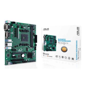 ASUS PRO A520M-C II/CSM AMD A520 Socket AM4 micro ATX (90MB18F0-M0EAYC) thumbnail