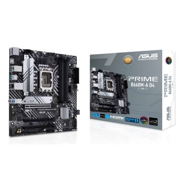 ASUS PRIME B660M-A D4-CSM Intel B660 LGA 1700 micro ATX (90MB19K0-M1EAYC) thumbnail