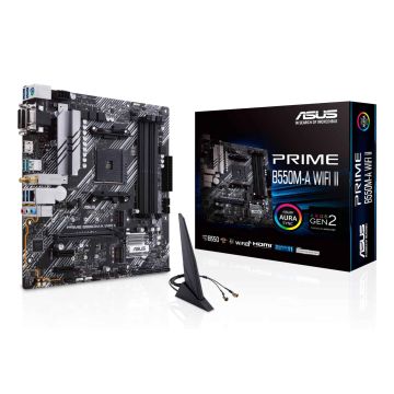 ASUS PRIME B550M-A WIFI II AMD B550 Socket AM4 micro ATX (90MB19X0-M0EAY0) thumbnail