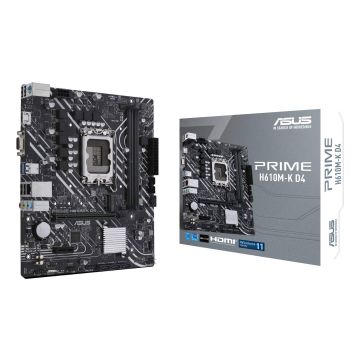 ASUS PRIME H610M-K D4 Intel H610 LGA 1700 micro ATX (90MB1A10-M0EAY0) thumbnail