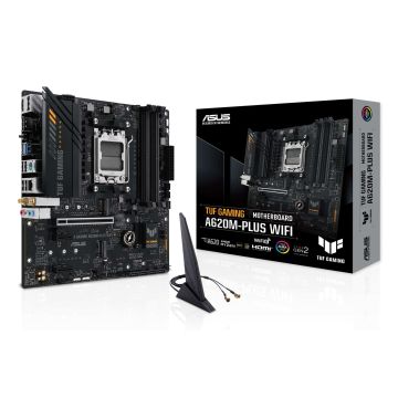 ASUS TUF GAMING A620M-PLUS WIFI AMD A620 Socket AM5 micro ATX (90MB1F00-M0EAY0) thumbnail
