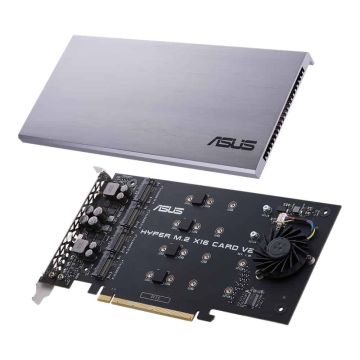 ASUS HYPER M.2 X16 CARD V2 interfacekaart/-adapter Intern (90MC06P0-M0EAY0) thumbnail