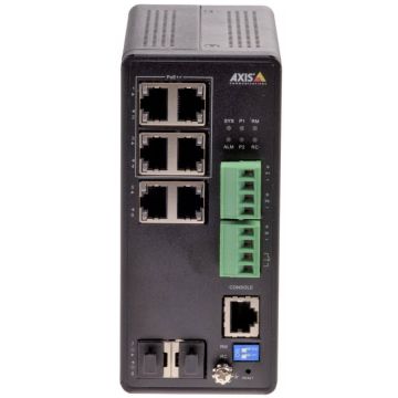 Axis T8504-R Managed Gigabit Ethernet (10/100/1000) Power over Ethernet (PoE) Zwart (01633-001) thumbnail