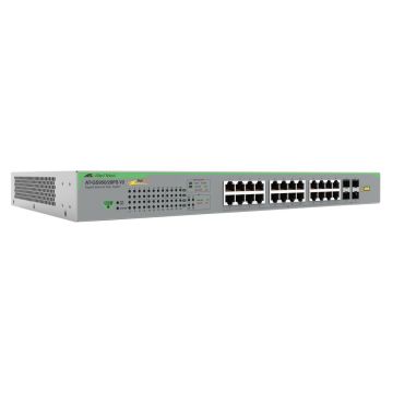 Allied Telesis AT-GS950/28PSV2-50 netwerk-switch Unmanaged Gigabit Ethernet (10/100/1000) Power over Ethernet (PoE) Grijs (AT-GS950/28PSV2-50) thumbnail
