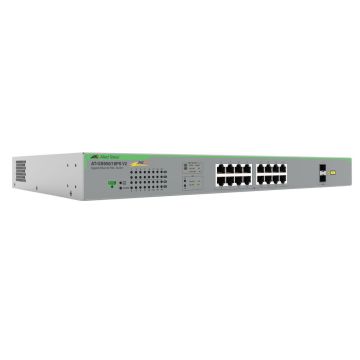 Allied Telesis AT-GS950/18PS-V2-50 netwerk-switch Unmanaged Gigabit Ethernet (10/100/1000) Power over Ethernet (PoE) Grijs (AT-GS95018PSV250) thumbnail