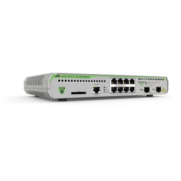 Allied Telesis AT-GS970M/10PS-50 Managed L3 Gigabit Ethernet (10/100/1000) Power over Ethernet (PoE) 1U Zwart, Grijs (AT-GS970M/10PS-50) thumbnail