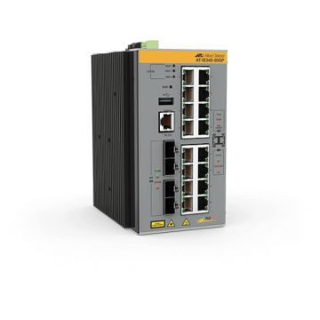 Allied Telesis AT-IE340-20GP-80 Managed L3 Gigabit Ethernet (10/100/1000) Power over Ethernet (PoE) Grijs (AT-IE340-20GP-80) thumbnail