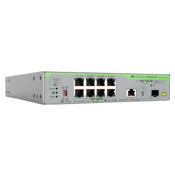 Allied Telesis AT-GS910/10XST-50 netwerk-switch Unmanaged 10G Ethernet (100/1000/10000) Grijs (GS910/10XST-50) thumbnail