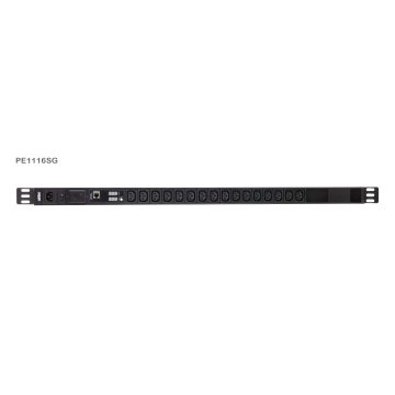 ATEN Basis 0U PDU met meter en piekbescherming (PE1116SG-AT-G) thumbnail