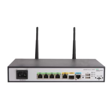 HPE MSR954-W 1GbE SFP (WW) 2GbE-WAN 4GbE-LAN Wireless 802.11n CWv7 draadloze router Gigabit Ethernet Single-band (2.4 GHz) Grijs (JH297A#ABB) thumbnail