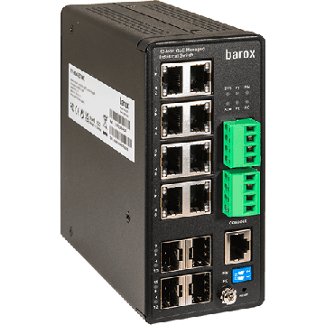 barox Switch 8-Port 8x10/100/1000TX RJ45 4x100/1000FX SFP (RY-804GBTME) thumbnail