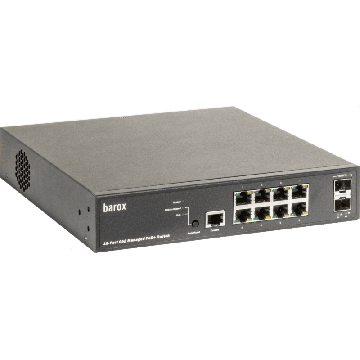 barox Switch 8-Port 10/100/1000TX PoE 2x1G/10G SFP Managem. (RY-LGSP28-10) thumbnail