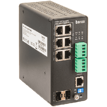 barox Switch 6-Port 6x10/100/1000TX RJ45 4xPoE+ 2x1000FX SFP (RY-LPIGE-602GBTME) thumbnail