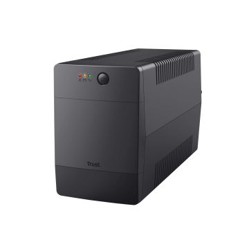 Trust Paxxon 1000VA UPS - Noodstroomvoorziening – 4 stopcontacten – 600W capaciteit – Zwart (23504) thumbnail