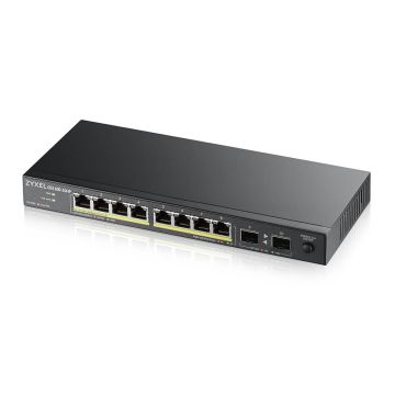 Zyxel GS1100-10HP v2 Unmanaged Gigabit Ethernet (10/100/1000) Power over Ethernet (PoE) Zwart (GS110010HPEU0102F) thumbnail