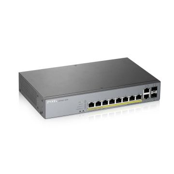 Zyxel GS1350-12HP-EU0101F netwerk-switch Managed L2 Gigabit Ethernet (10/100/1000) Power over Ethernet (PoE) Grijs (GS1350-12HP-EU0101) thumbnail