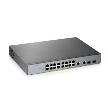 Zyxel GS1350-18HP-EU0101F netwerk-switch Managed L2 Gigabit Ethernet (10/100/1000) Power over Ethernet (PoE) Grijs (GS1350-18HP-EU0101) thumbnail