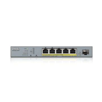 Zyxel GS1350-6HP-EU0101F netwerk-switch Managed L2 Gigabit Ethernet (10/100/1000) Power over Ethernet (PoE) Grijs (GS1350-6HP-EU0101) thumbnail