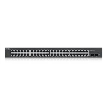 Zyxel GS1900-48HPv2 Managed L2 Gigabit Ethernet (10/100/1000) Power over Ethernet (PoE) Zwart (GS190048HPV2-EU010) thumbnail