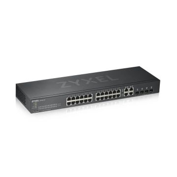 Zyxel GS1920-24V2 Managed Gigabit Ethernet (10/100/1000) Zwart (GS1920-24V2-EU0101) thumbnail