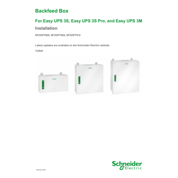 APC Backfeed Box 275A 3-phase contactor (SP3OPT009) thumbnail