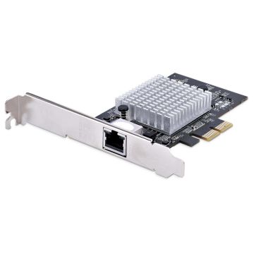 StarTech.com 1-Port 10Gbps PCIe Netwerkkaart, Netwerk Adapter Kaart voor PC/Server, Six-Speed PCIe Ethernetkaart met Jumbo Frame Support, 10Gb NIC/LAN Interface Card, 10GBASE-T en NBASE-T (ST10GSPEXNB2) thumbnail