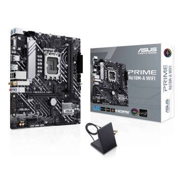 ASUS PRIME H610M-A WIFI Intel H610 LGA 1700 micro ATX (90MB1G00-M0EAY0) thumbnail
