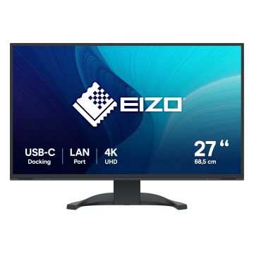 EIZO FlexScan EV2740X-BK computer monitor 68,6 cm (27") 3840 x 2160 Pixels 4K Ultra HD LCD Zwart (EV2740X-BK) thumbnail