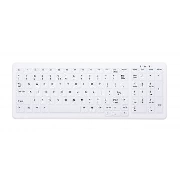 CHERRY AK-C7000 toetsenbord RF Draadloos QWERTY Amerikaans Engels Wit