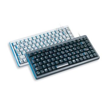 CHERRY Compact keyboard G84-4100, light grey, CH toetsenbord USB + PS/2 Grijs (G84-4100LCMCH-0) thumbnail
