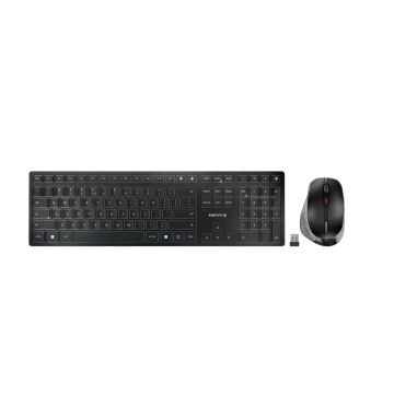 CHERRY DW 9500 SLIM toetsenbord Inclusief muis Universeel RF-draadloos + Bluetooth QWERTY Engels Zwart, Grijs (JD-9500EU-2) thumbnail