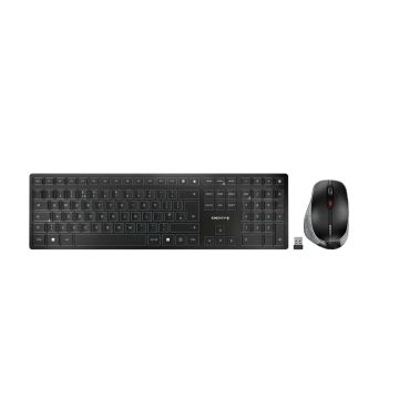 CHERRY DW 9500 SLIM toetsenbord Inclusief muis Universeel RF-draadloos + Bluetooth QWERTY Engels Zwart, Grijs (JD-9500GB-2) thumbnail