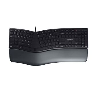 CHERRY KC 4500 ERGO toetsenbord Universeel USB QWERTY Amerikaans Engels Zwart (JK-4500EU-2) thumbnail