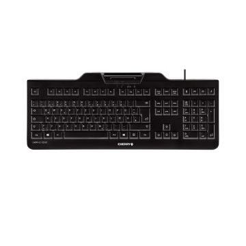 CHERRY KC 1000 SC toetsenbord Kantoor USB QWERTY Amerikaans Engels Zwart (JK-A0100EU-2) thumbnail