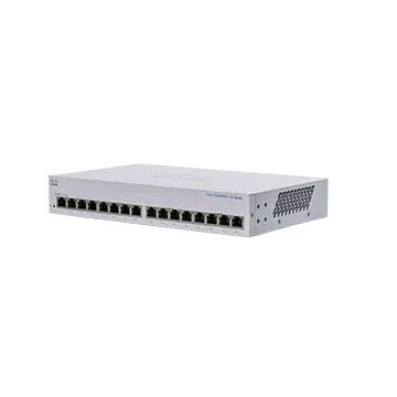 Cisco CBS110 Unmanaged L2 Gigabit Ethernet (10/100/1000) 1U Grijs (CBS110-16T-EU) thumbnail