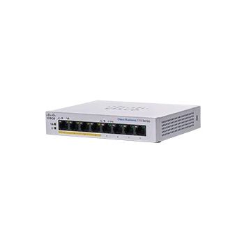 Cisco CBS110-8PP-D Unmanaged L2 Gigabit Ethernet (10/100/1000) Power over Ethernet (PoE) Grijs (CBS110-8PP-D-EU) thumbnail