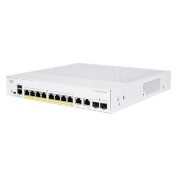 Cisco CBS250-8PP-E-2G-EU netwerk-switch Managed L2/L3 Gigabit Ethernet (10/100/1000) Zilver (CBS250-8PP-E-2G-EU) thumbnail