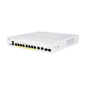 Cisco CBS350-8FP-E-2G-EU netwerk-switch Managed L2/L3 Gigabit Ethernet (10/100/1000) Zilver