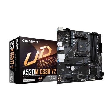 GIGABYTE A520M DS3H V2 moederbord Socket AM4 micro ATX (A520M DS3H V2) thumbnail