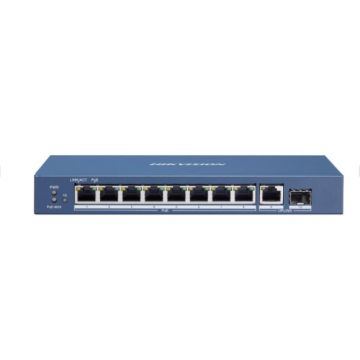 Hikvision DS-3E0510P-E/M netwerk-switch Unmanaged L2 Gigabit Ethernet (10/100/1000) Power over Ethernet (PoE) Blauw