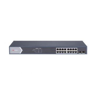 Hikvision DS-3E0518P-E/M netwerk-switch Unmanaged L2 Gigabit Ethernet (10/100/1000) Power over Ethernet (PoE) Zwart
