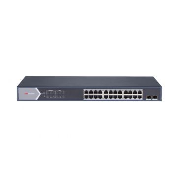 Hikvision DS-3E0526P-E/M netwerk-switch Unmanaged L2 Gigabit Ethernet (10/100/1000) Power over Ethernet (PoE) Zwart