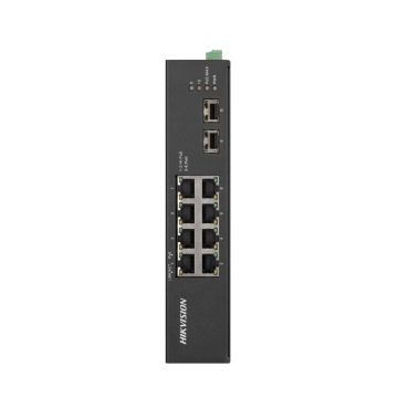Hikvision DS-3T0510HP-E/HS netwerk-switch Unmanaged Gigabit Ethernet (10/100/1000) Power over Ethernet (PoE) Zwart (301801604) thumbnail