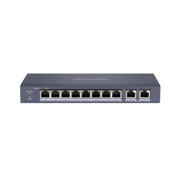 Hikvision DS-3E0310P-E/M netwerk-switch Unmanaged L2 Fast Ethernet (10/100) Power over Ethernet (PoE) Zwart