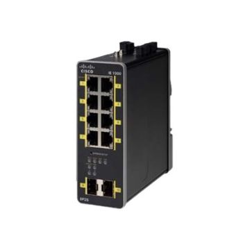 Cisco IE-1000-8P2S-LM netwerk-switch Managed Gigabit Ethernet (10/100/1000) Power over Ethernet (PoE) Zwart (IE-1000-8P2S-LM) thumbnail