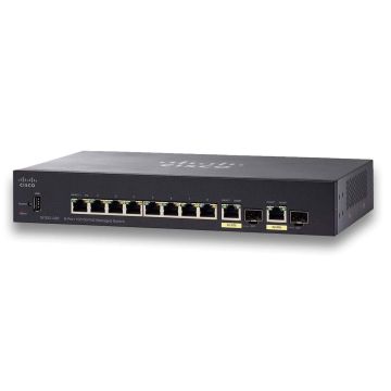 Cisco Small Business SF352-08P Managed L2/L3 Fast Ethernet (10/100) Power over Ethernet (PoE) 1U Zwart (SF352-08P-K9-EU) thumbnail