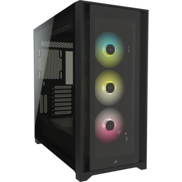 Corsair iCUE 5000X RGB Midi Tower Zwart (CC-9011212-WW) thumbnail