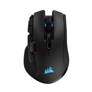 Corsair IRONCLAW RGB muis Rechtshandig RF Wireless + Bluetooth + USB Type-A Optisch 18000 DPI (CH-9317011-EU) thumbnail