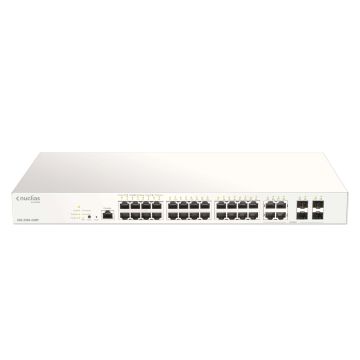 D-Link DBS-2000-28MP/E netwerk-switch Managed L2 Gigabit Ethernet (10/100/1000) Power over Ethernet (PoE) Grijs (DBS-2000-28MP/E) thumbnail