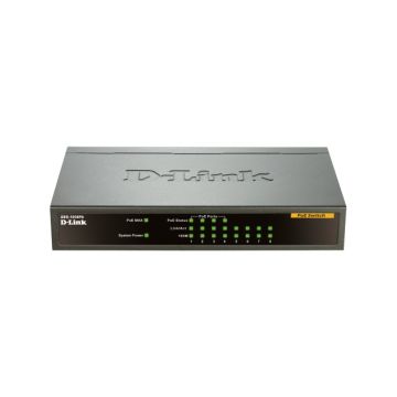 D-Link DES-1008PA netwerk-switch Unmanaged Fast Ethernet (10/100) Power over Ethernet (PoE) Zwart (DES-1008PA) thumbnail